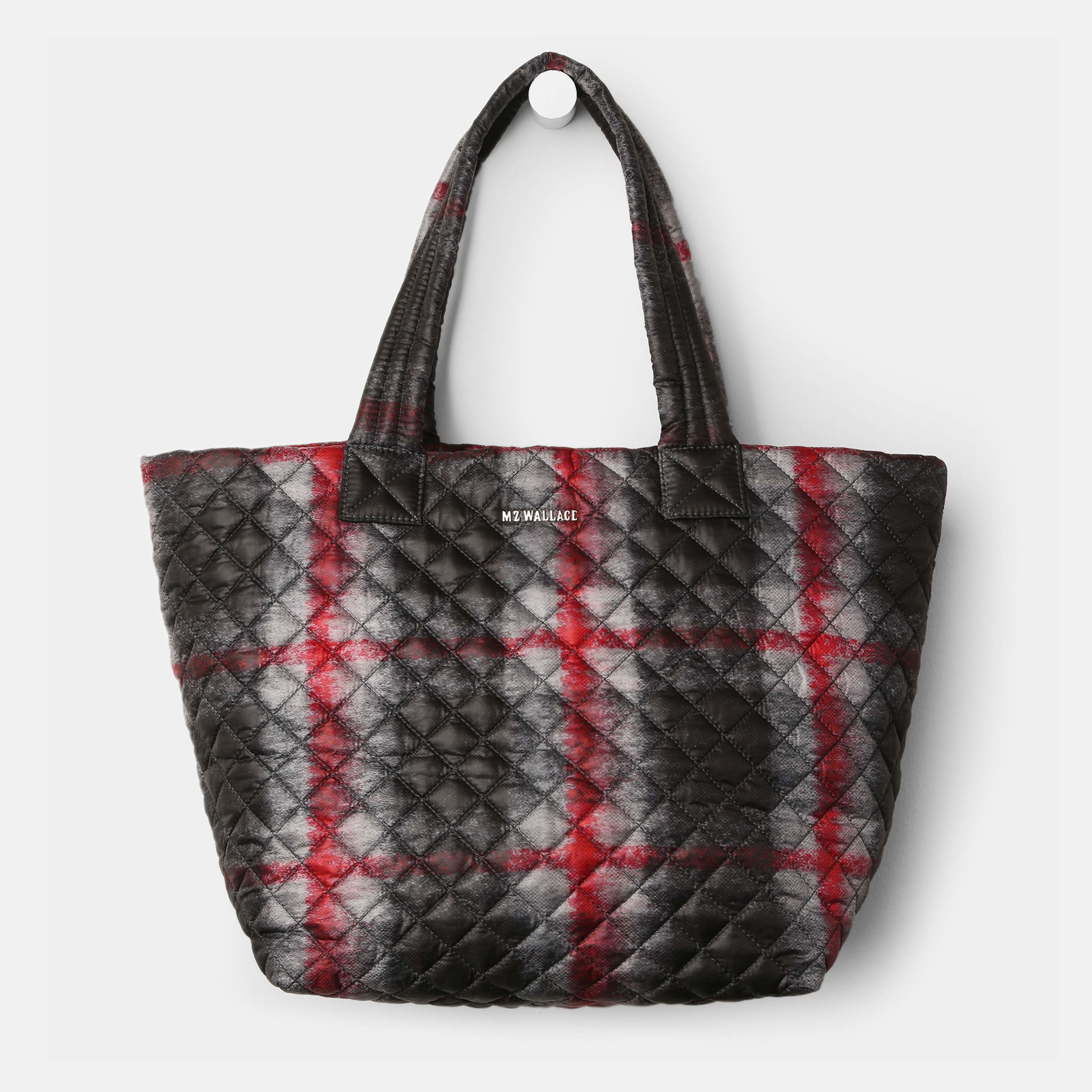 medium metro quilted nylon tote