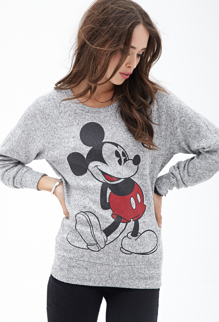 gray mickey mouse sweatshirt