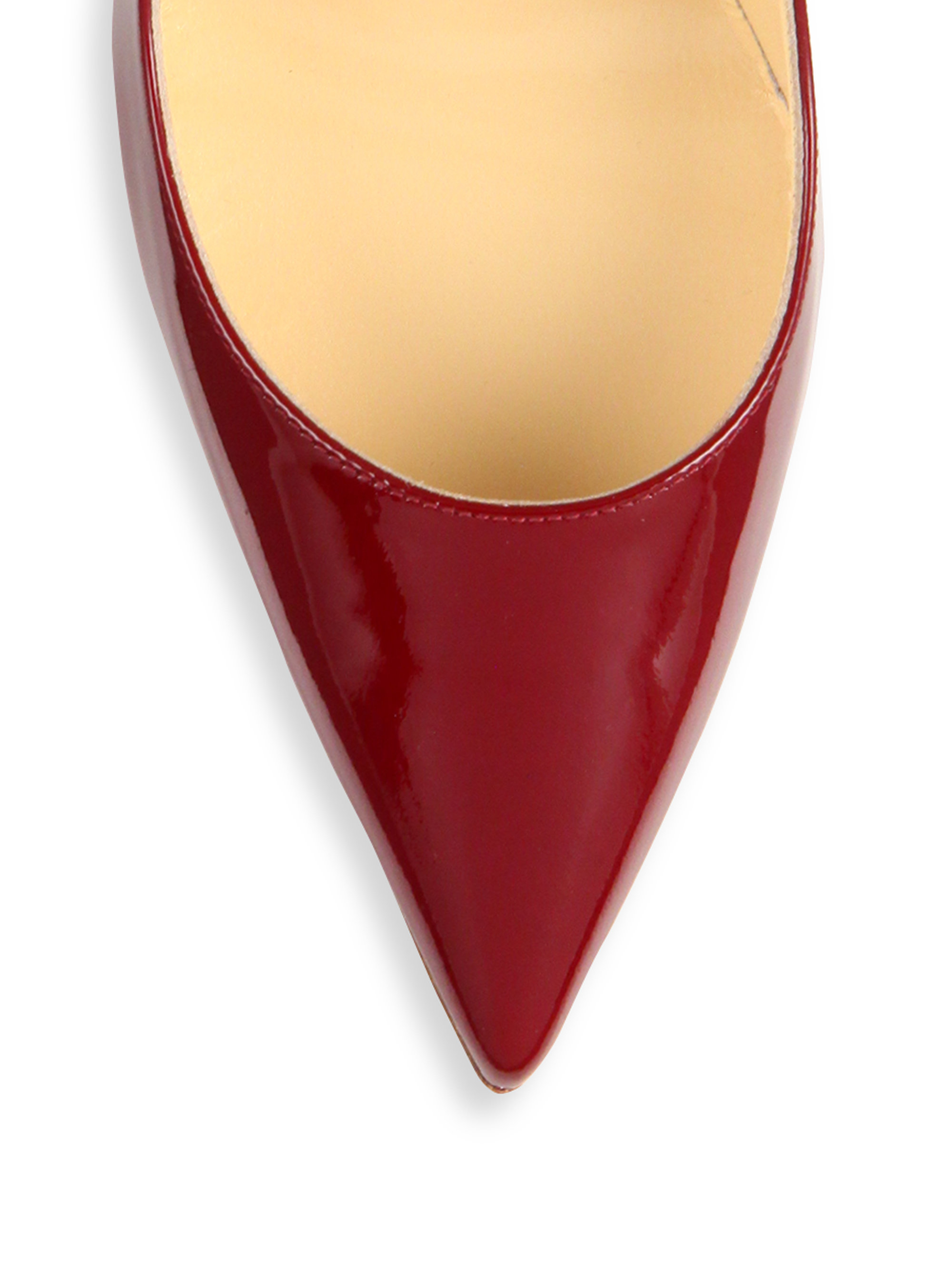 Christian louboutin So Kate Rouge Patent Leather Pumps in Red | Lyst
