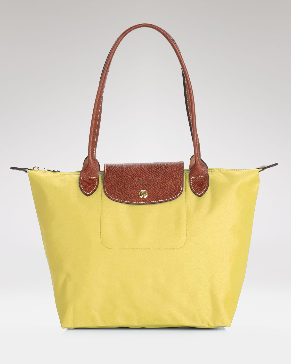 Longchamp Pliage Medium Shoulder Bag in Yellow (Lemon) | Lyst