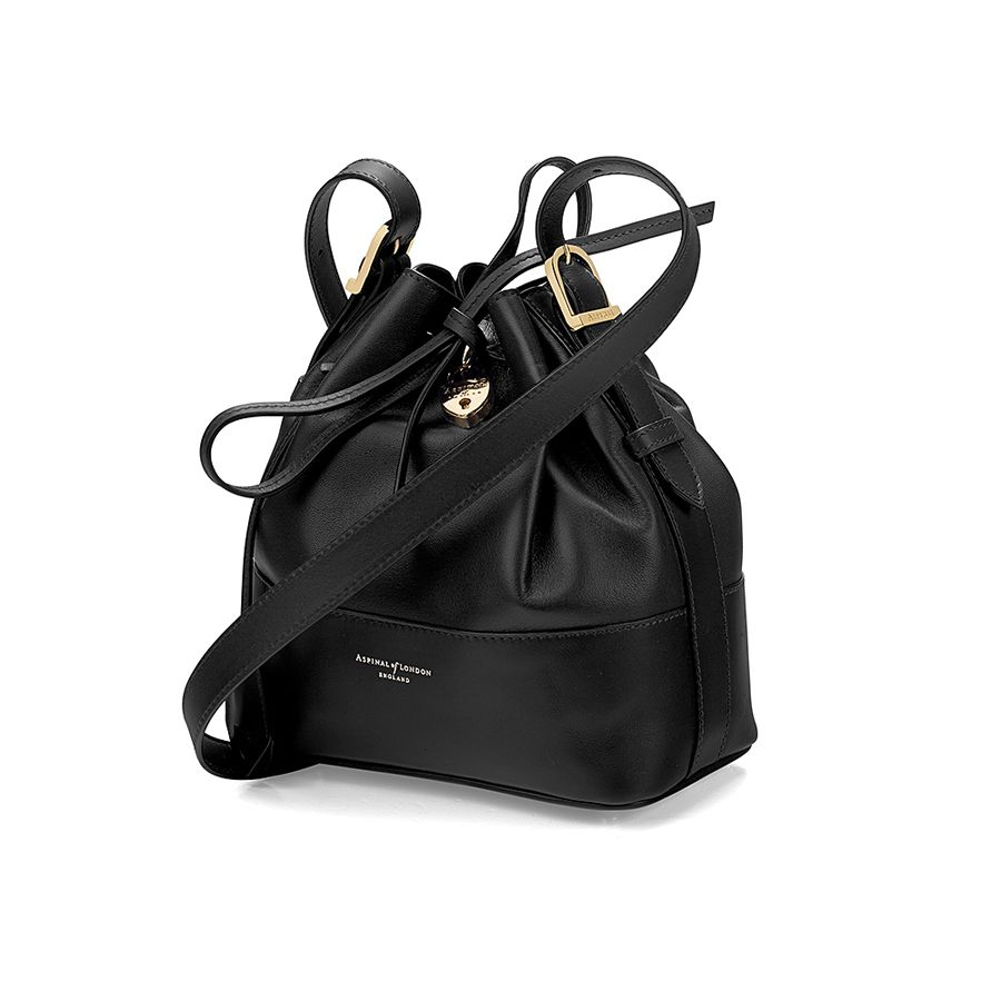 Lyst - Aspinal Padlock Mini Duffle Bag in Black