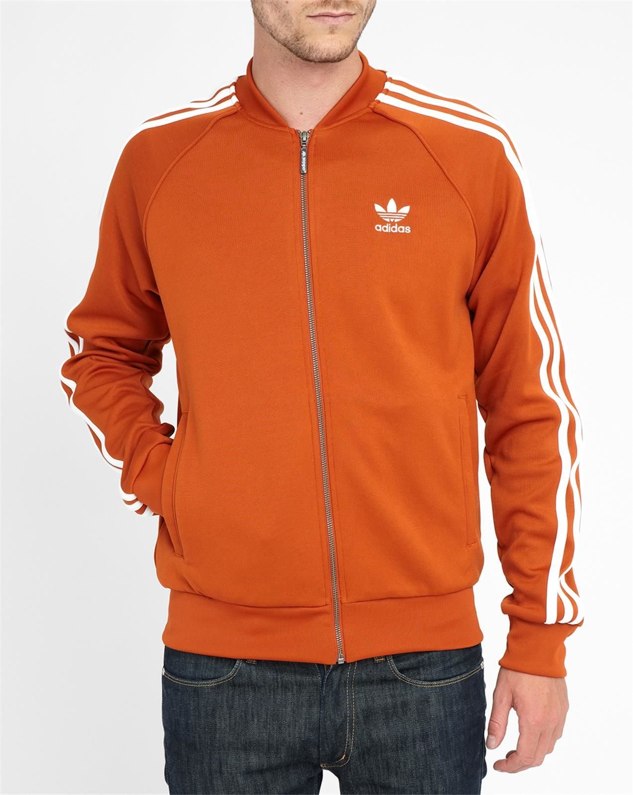 Adidas originals Earth Track Nylon Jacket in Orange for Men | Lyst