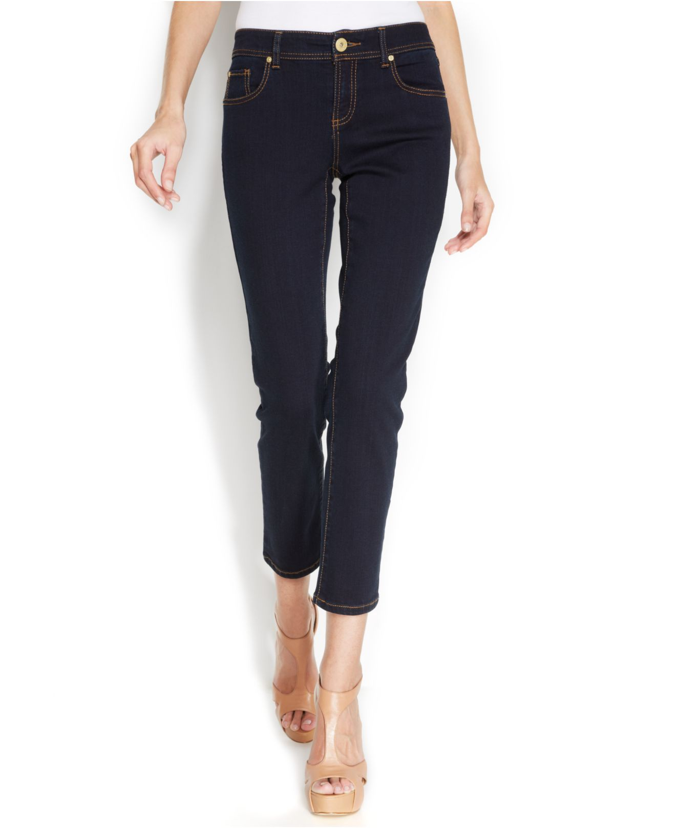 ladies petite cropped jeans