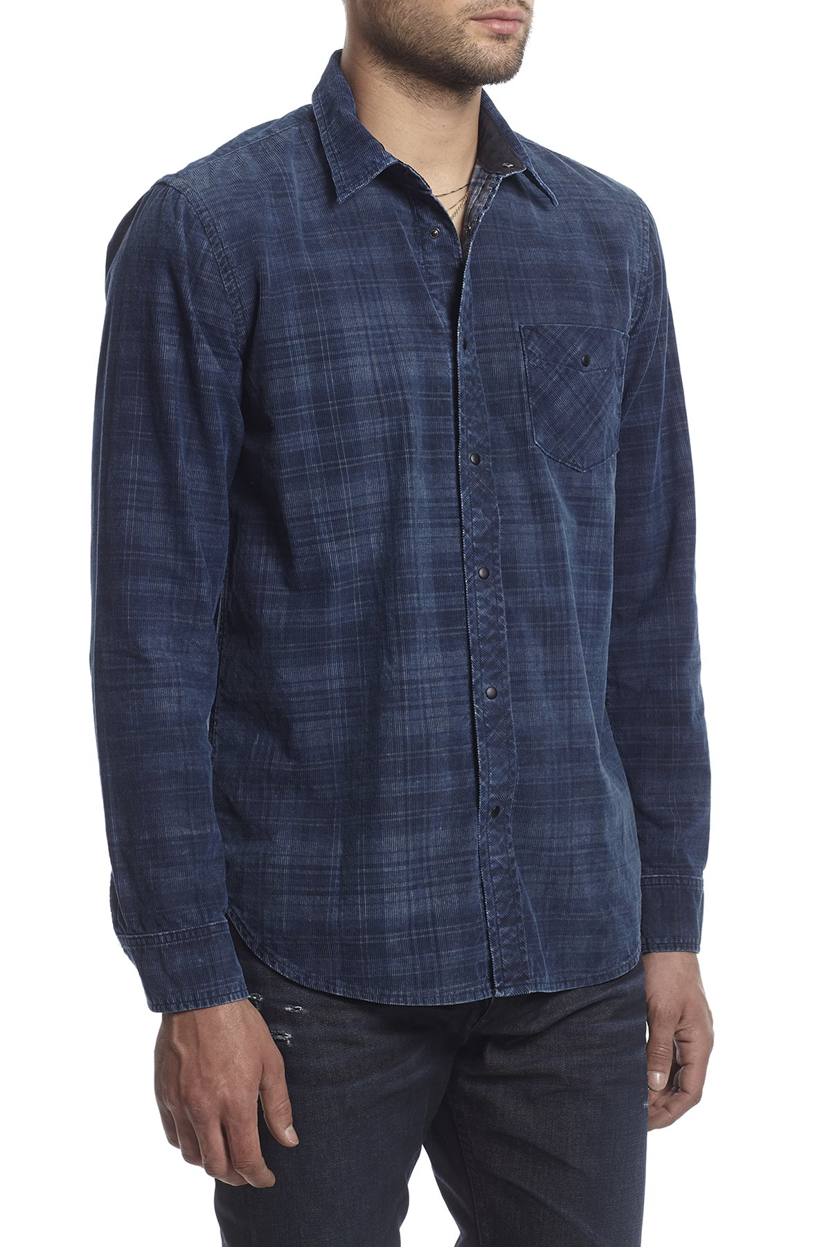 Hudson Weston Button Up Shirt in Blue for Men (Spyglass) | Lyst