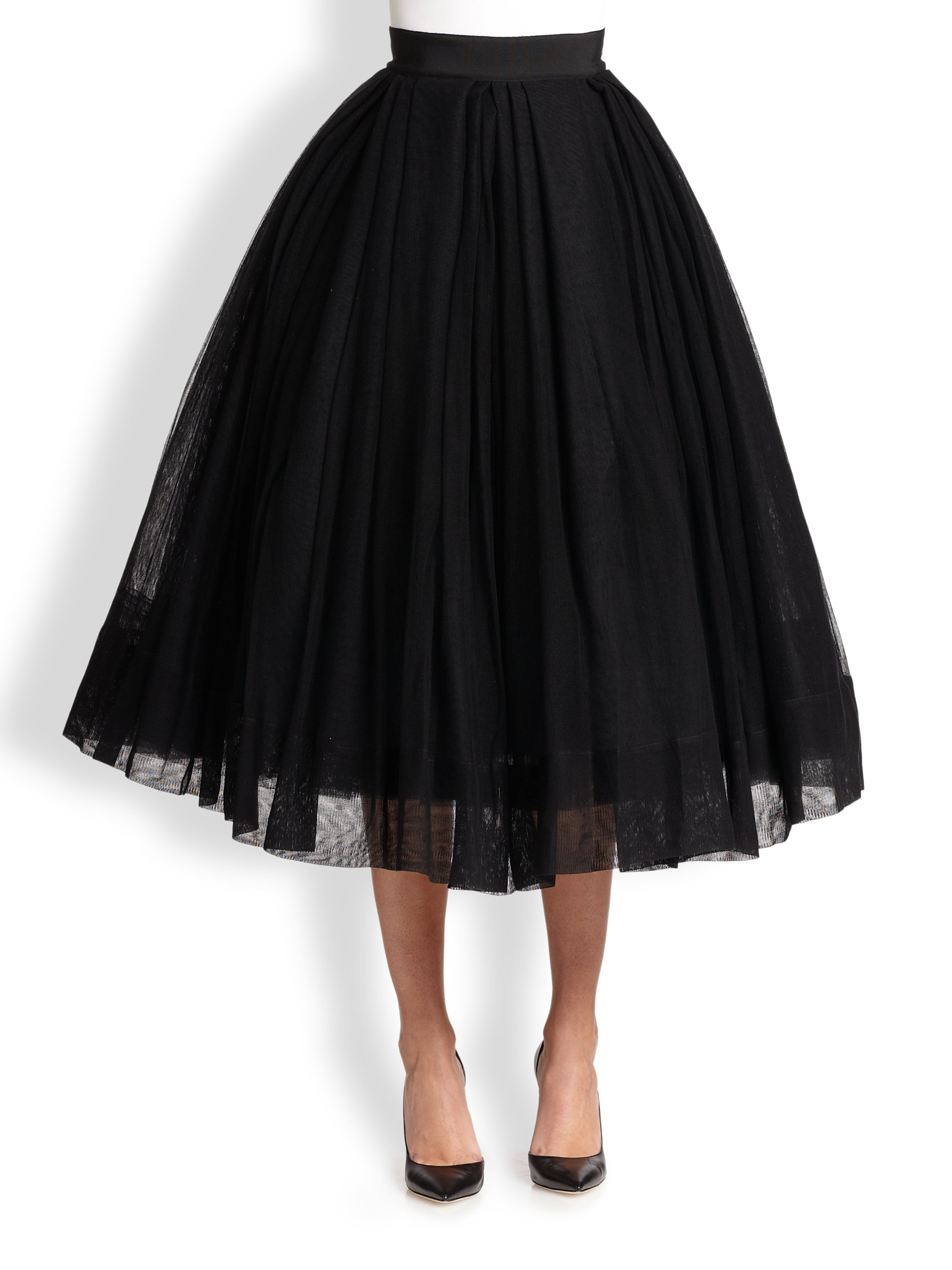 Lyst Martin Grant Tulle Ballerina Skirt In Black 