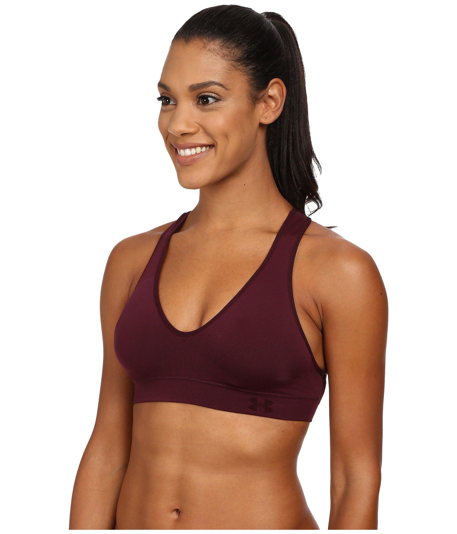 under armour seamless plunge sports bra