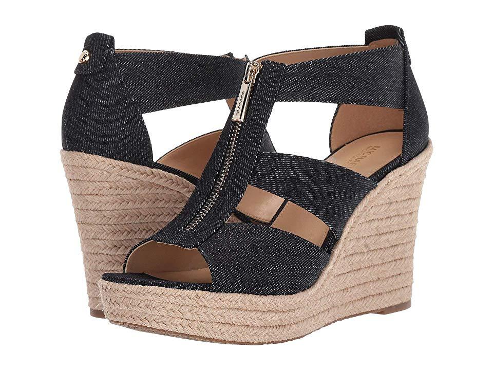 MICHAEL Michael Kors Damita Wedge (dark Denim) Wedge Shoes in Blue - Lyst