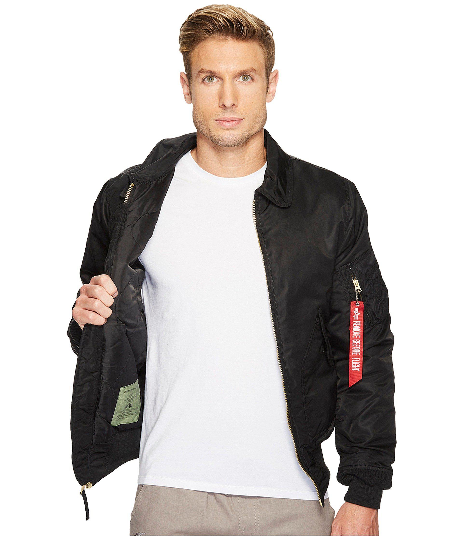 Lyst - Alpha Industries Cwu 45/p Slim Fit Jacket in Black for Men