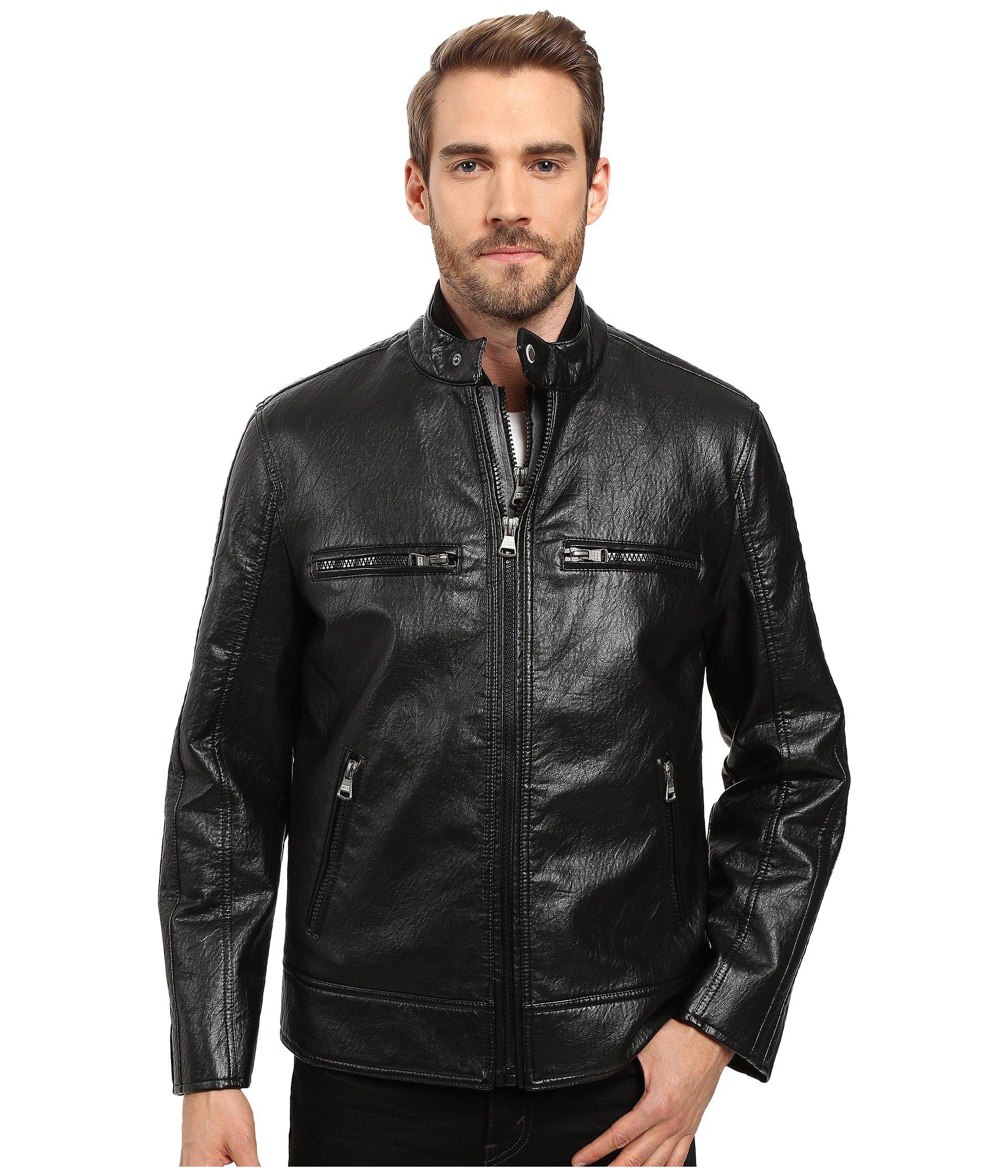 Lyst Marc New York Anson Distressed Faux Leather 3 In 1 Jacket W Marc New York Men S Black Anson Distressed Faux Leather