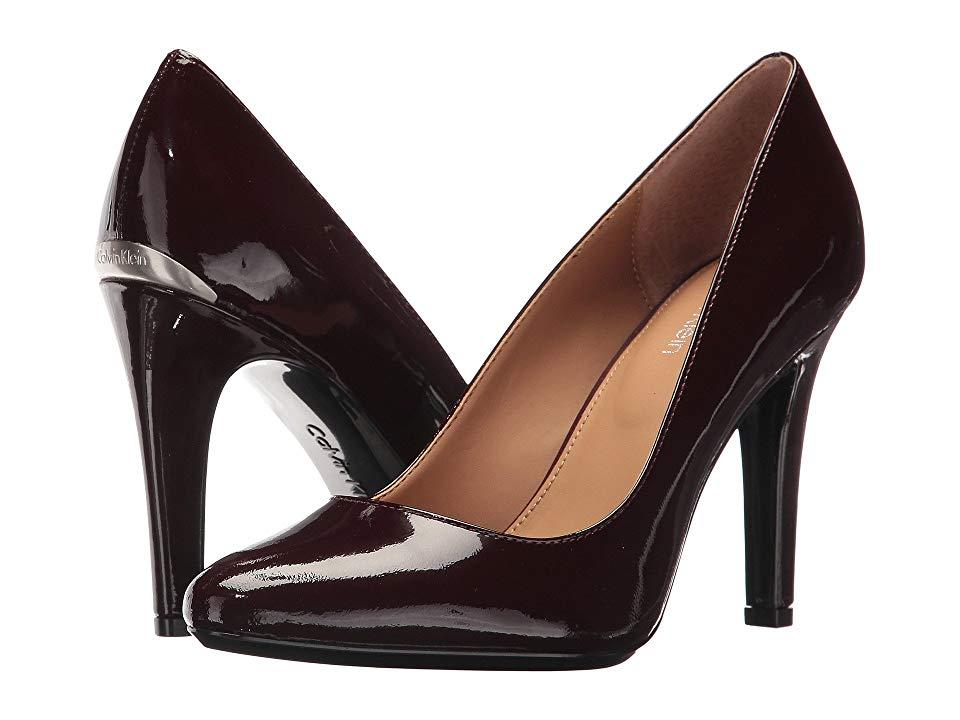 Calvin Klein Cosima (oxblood Patent) High Heels Lyst