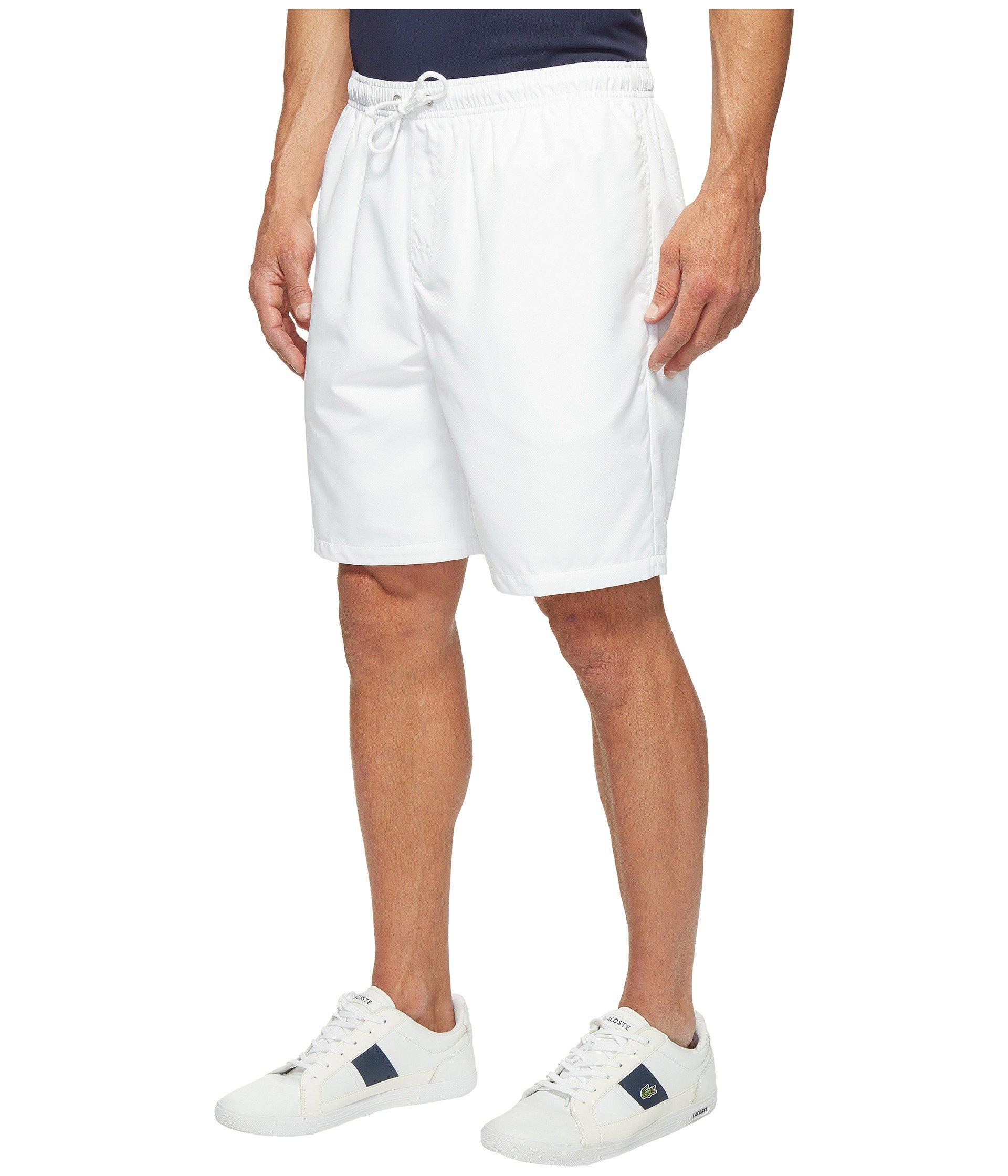 Lyst - Lacoste Sport Lined Tennis Shorts in White for Men