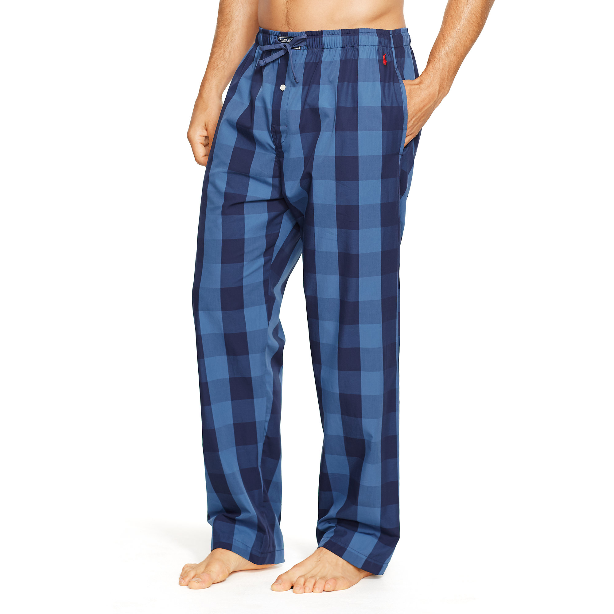 Lyst - Polo Ralph Lauren Buffalo Plaid Pajama Pant in Blue