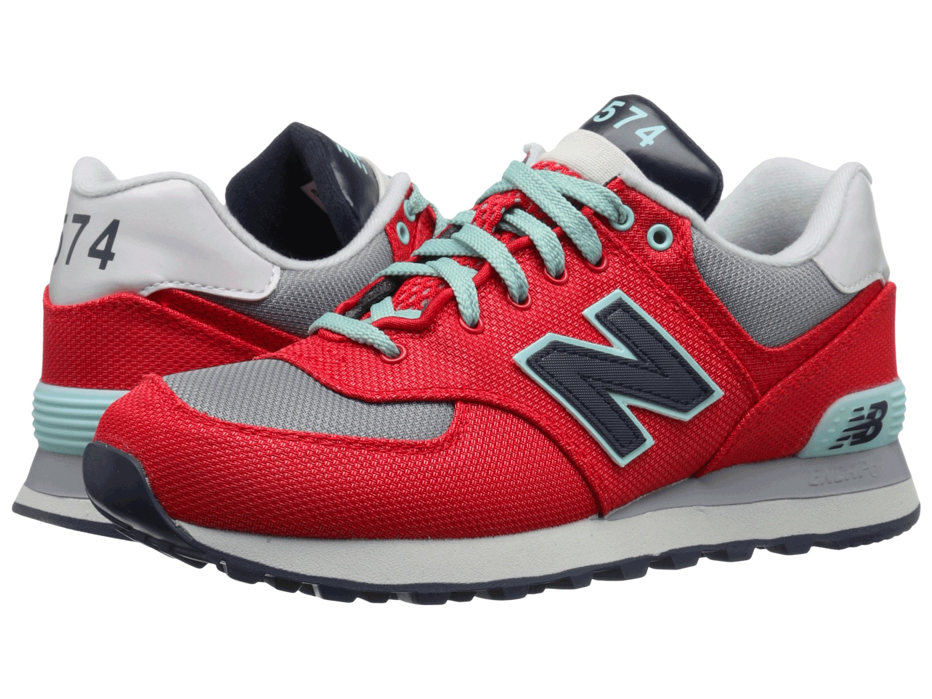  New  Balance  Wl574 in Red  Lyst