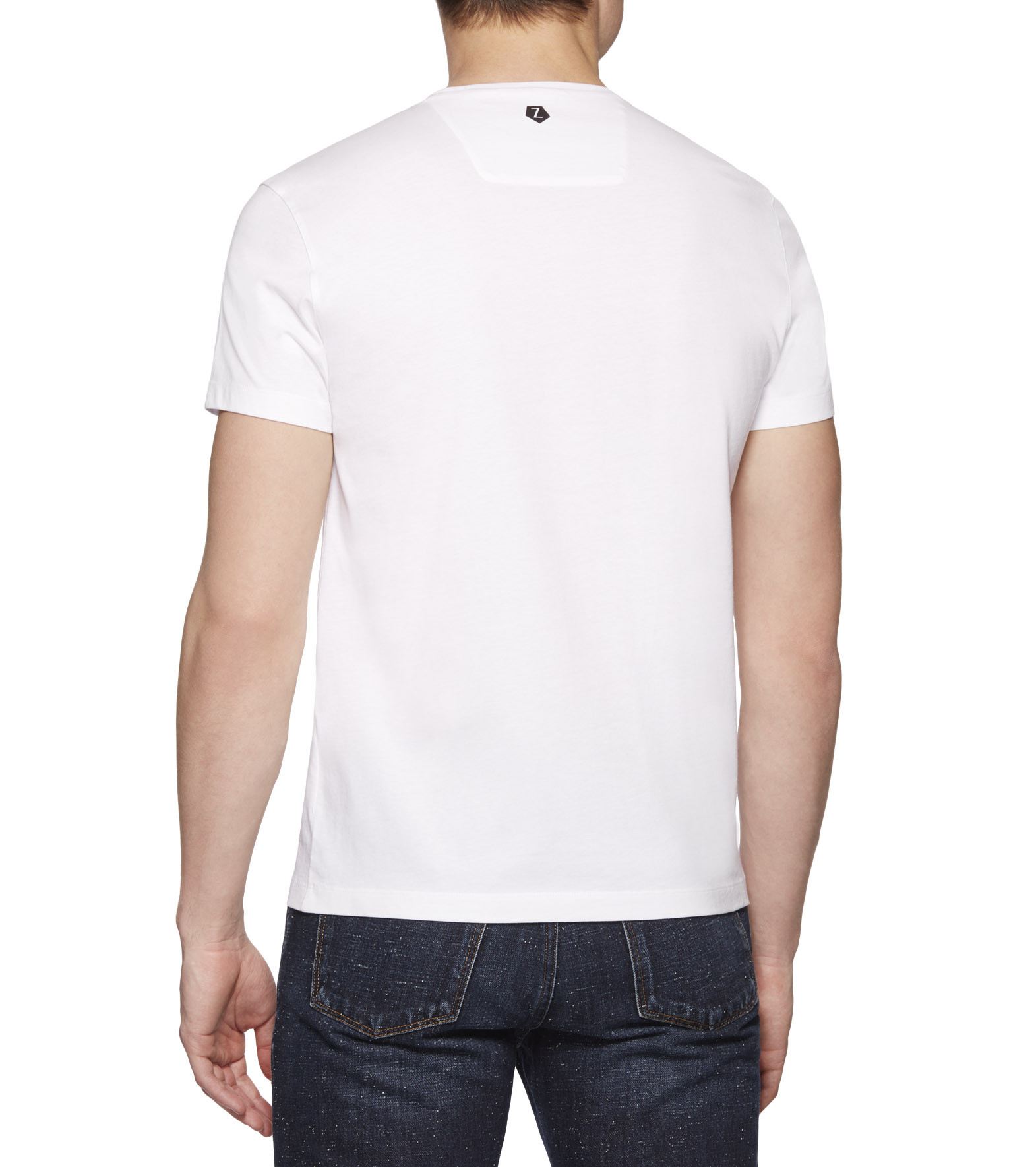 Ermenegildo zegna Black/White Milan T-Shirt in White for Men | Lyst