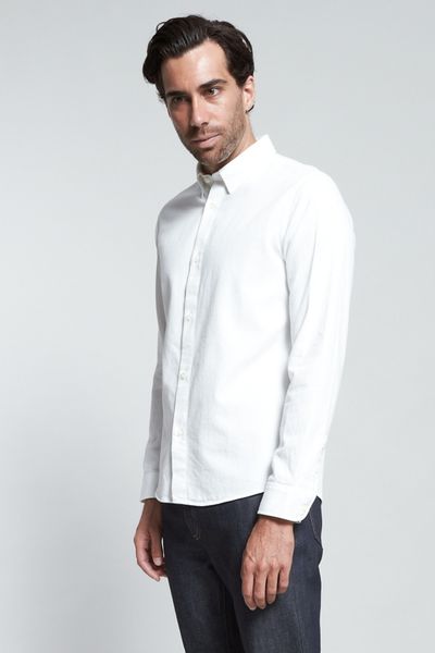A.p.c. Button Down Shirt in White for Men (Off White) | Lyst