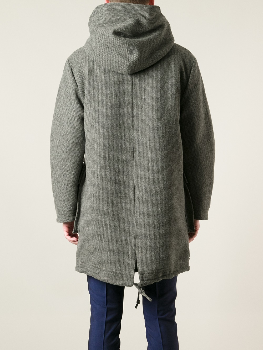 Lyst - Harnold Brook Fine Knit Parka Coat in Gray for Men