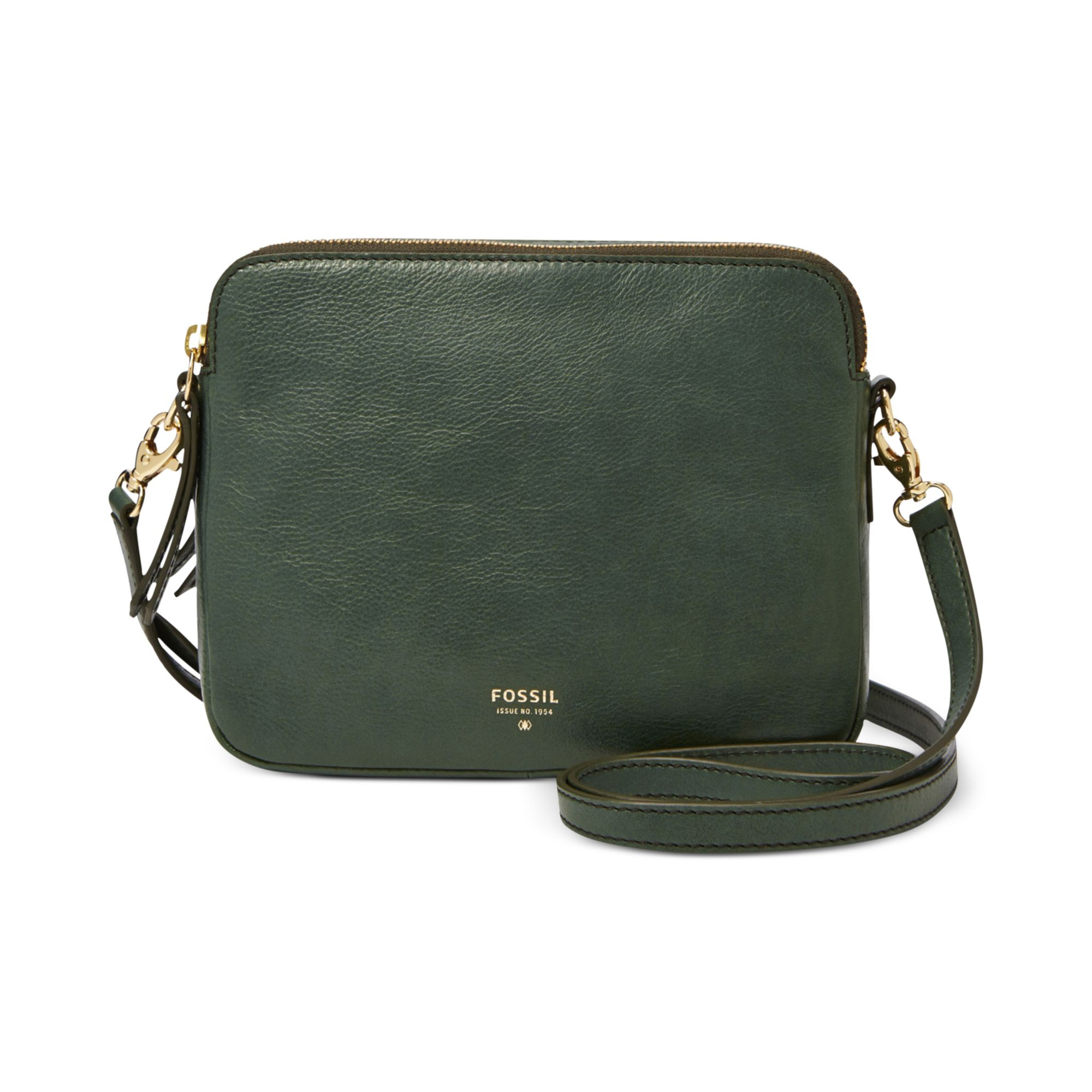 Lyst Fossil Sydney Leather Crossbody In Green Gallery