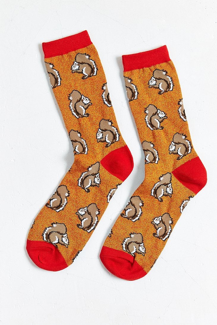 Urban outfitters Squirrel Sock in Orange for Men Lyst