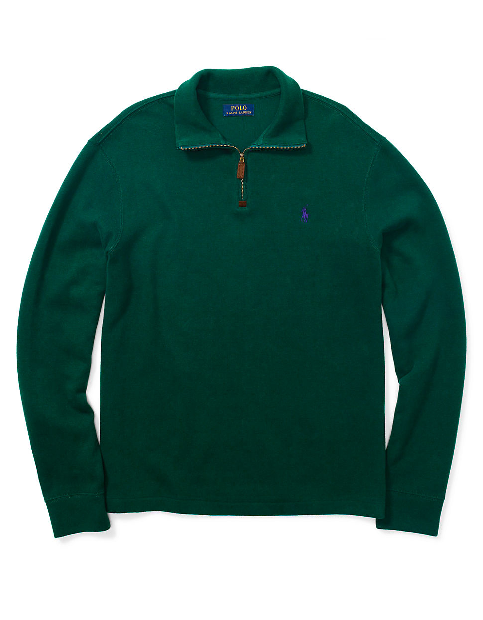green polo pullover