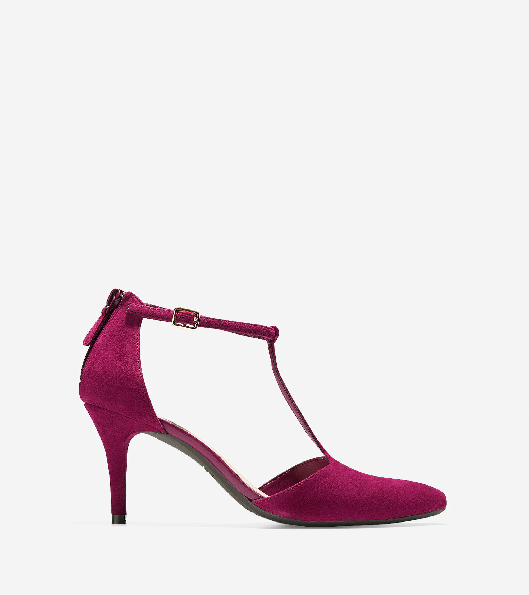 Lyst - Cole Haan Prieta T-strap Pump (75mm) in Pink