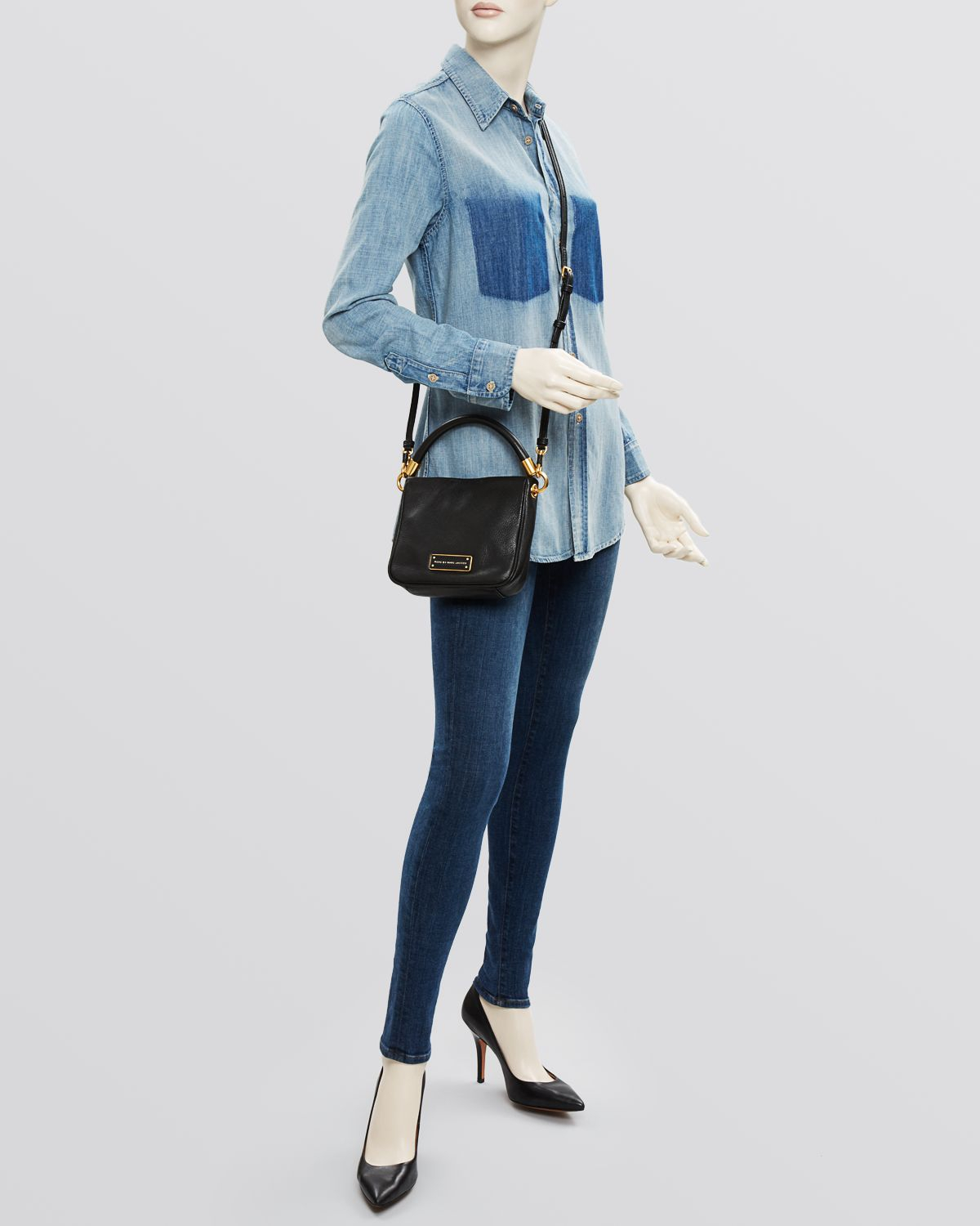 Marc Jacobs Rider Mini Top Handle Leather Crossbody Bag