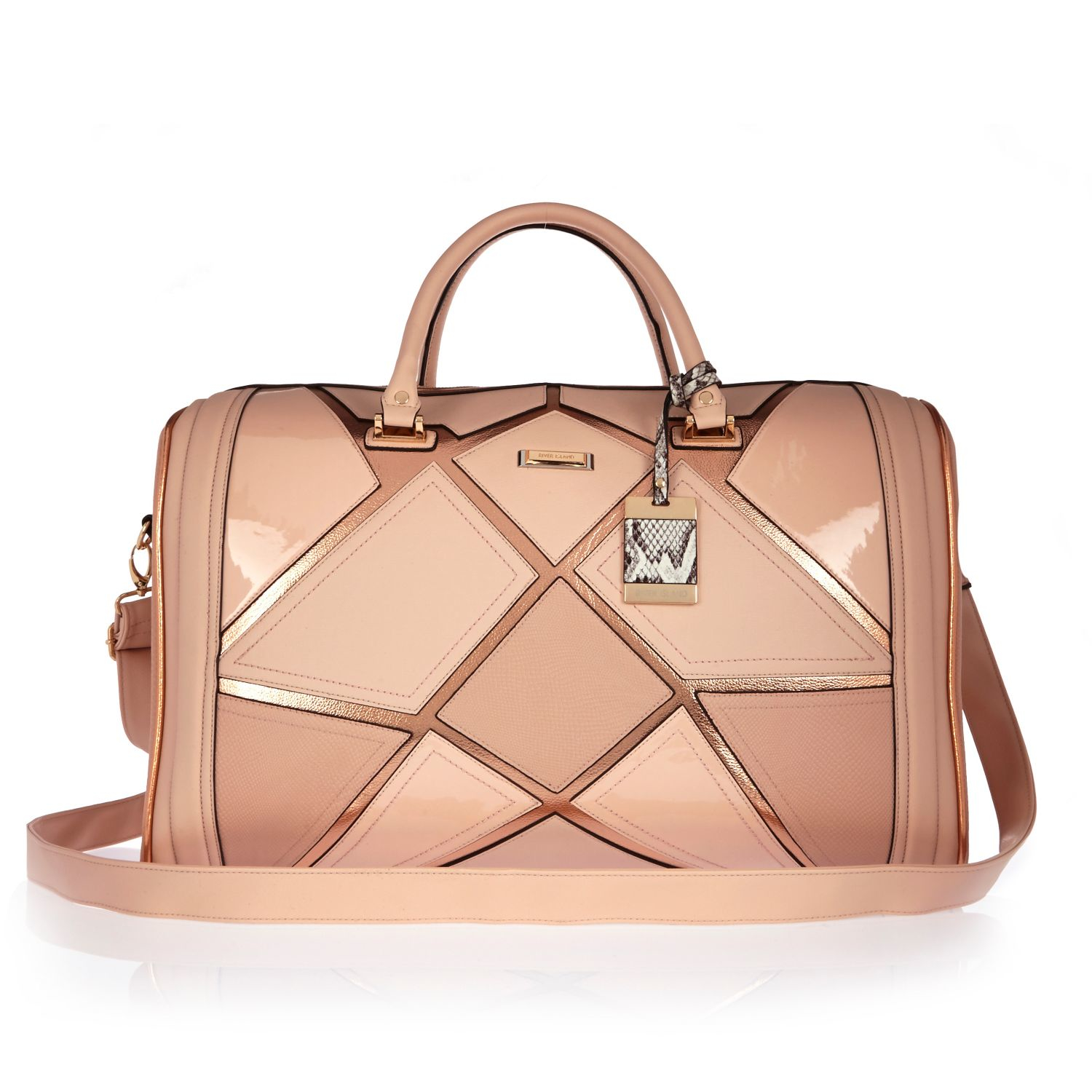 Lyst River Island Pink Patchwork Weekend Bag In Gallery