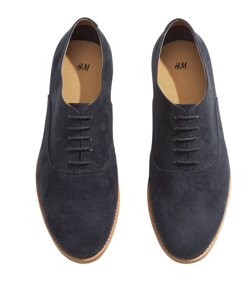 Lyst H&amp;M Imitation Suede Shoes in Blue for Men