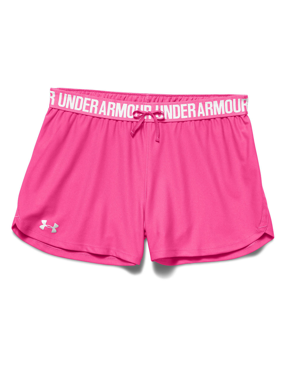 Under armour Play Up Athletic Shorts in Pink | Lyst