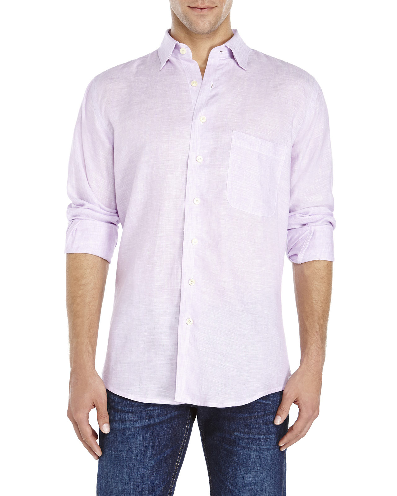 Mine Linen Shirt in Purple for Men | Lyst
