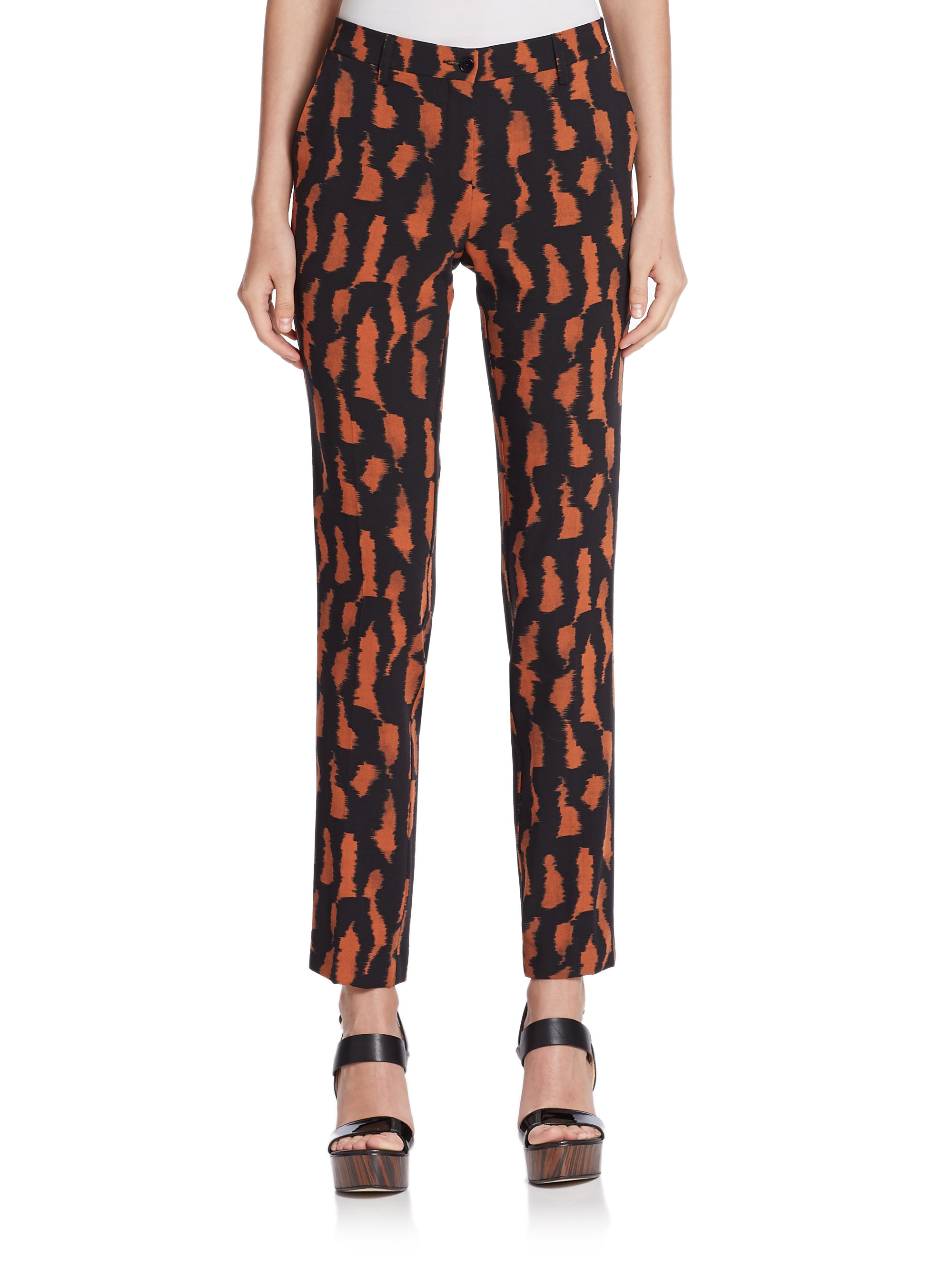 tiger print palazzo pants