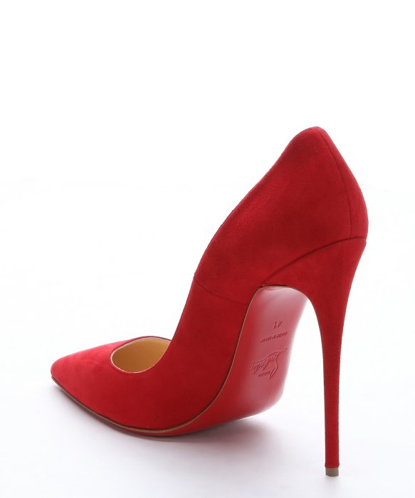 red suede louboutin pumps