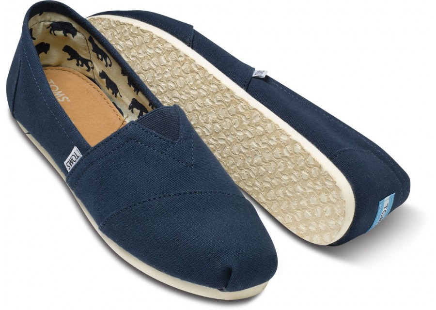 Lyst - TOMS Navy Canvas Mens Classics in Blue for Men