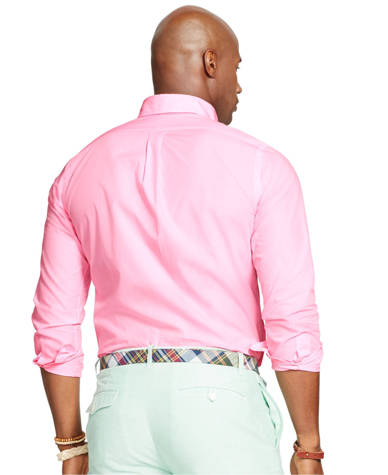 pink polo shirt big and tall