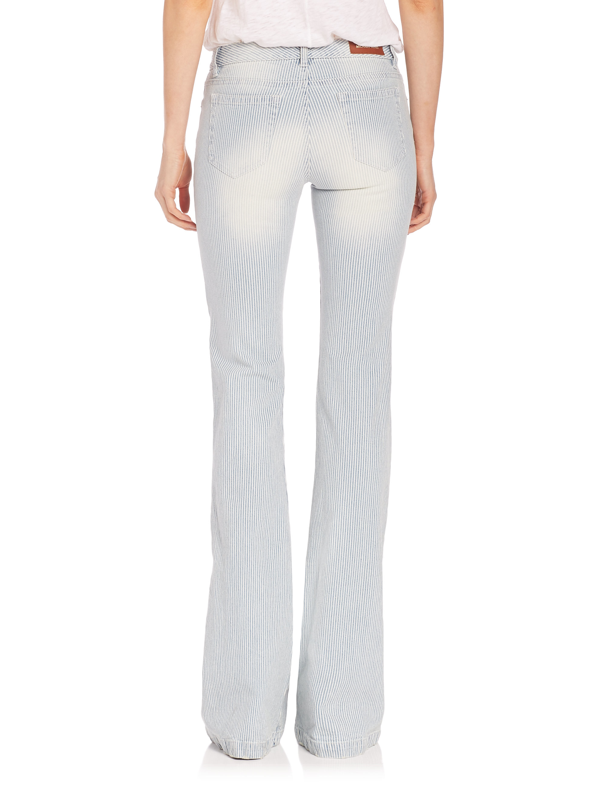 Lyst Michael Michael Kors Selma Flare Jeans in Blue