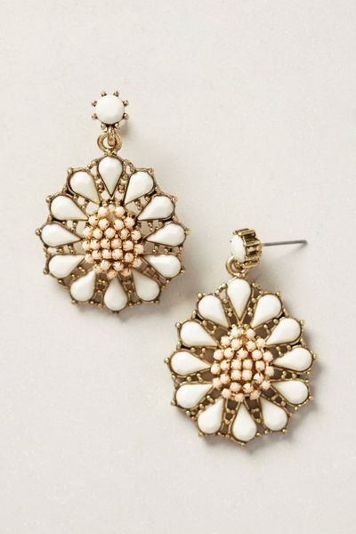 Anthropologie Girasol Earrings in White | Lyst