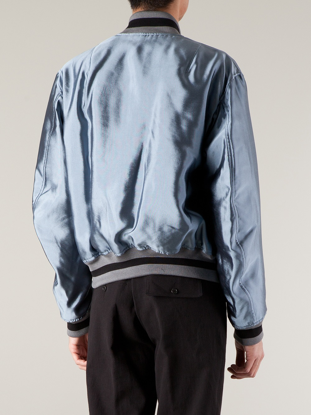 Haider ackermann Reversible Bomber Jacket in Blue for Men Lyst