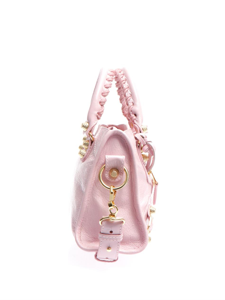 Balenciaga Giant Mini City Bag in Pink - Lyst