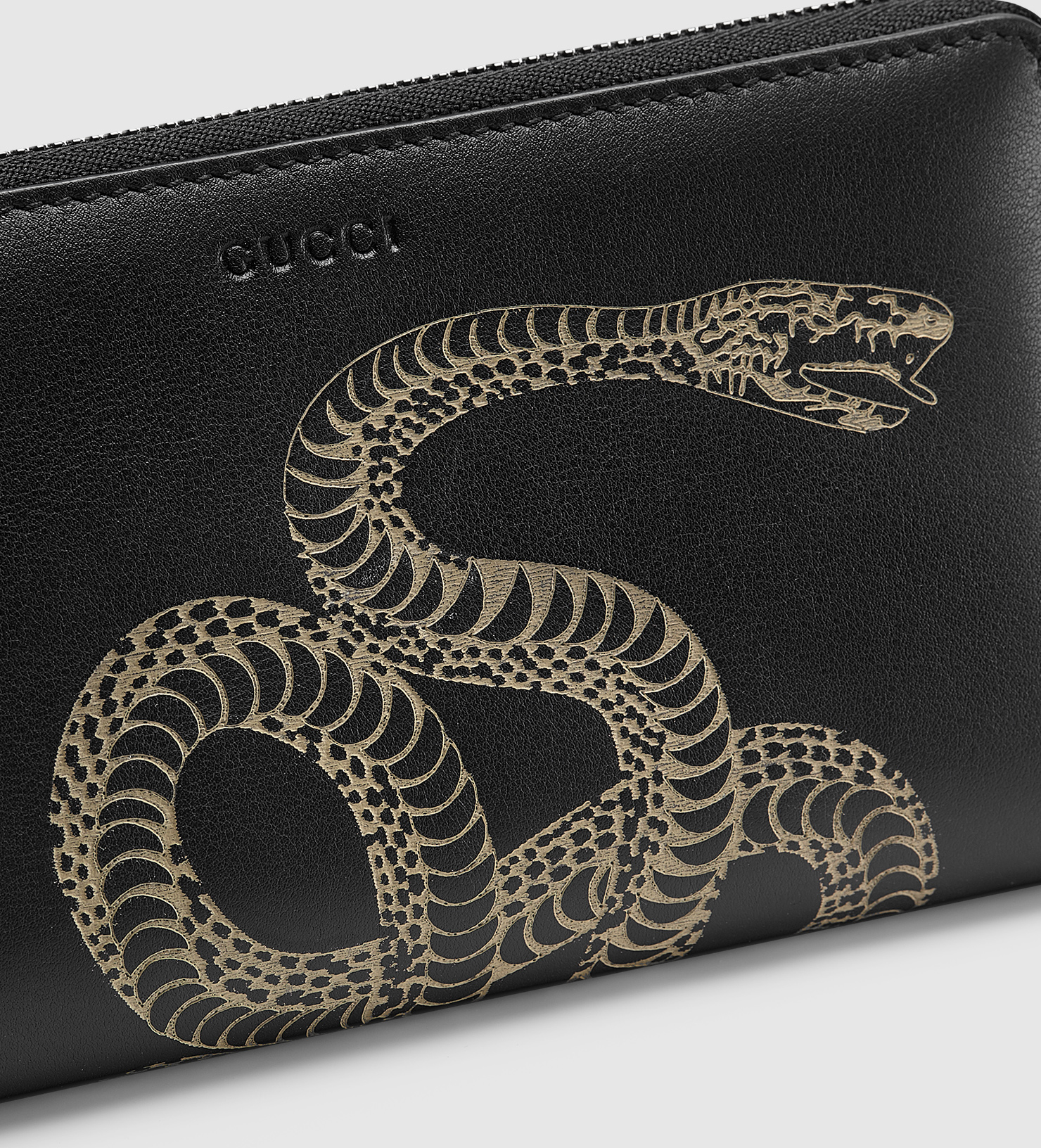 Lyst Gucci  Snake  Leather Chain Wallet  for Men