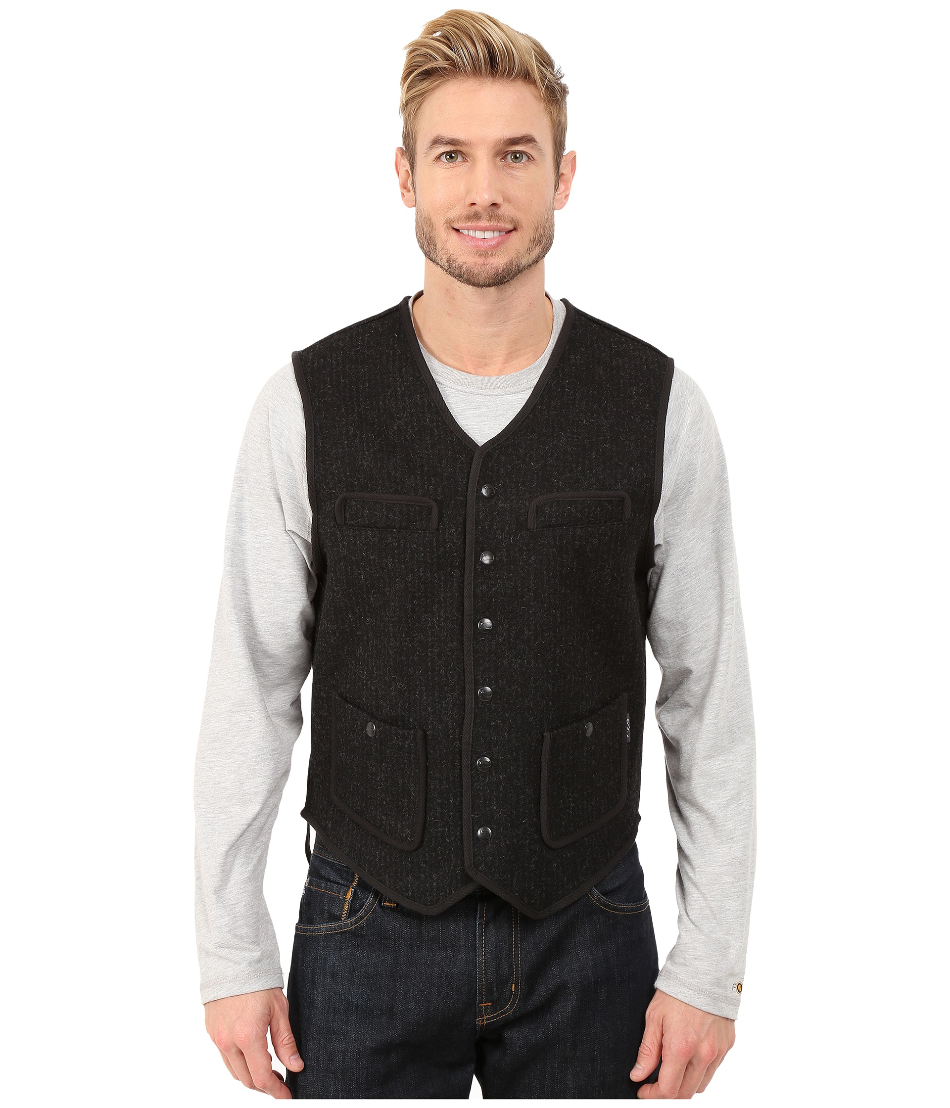 Lyst - Woolrich Utility 12 Vest in Gray for Men