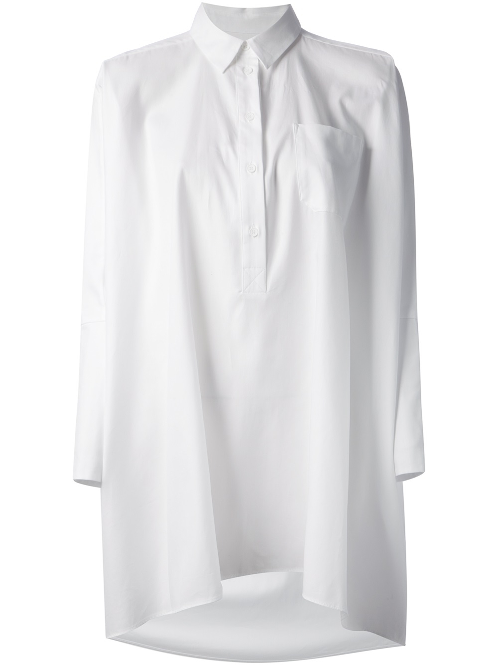 Mm6 By Maison Martin Margiela Oversized Shirt in White | Lyst