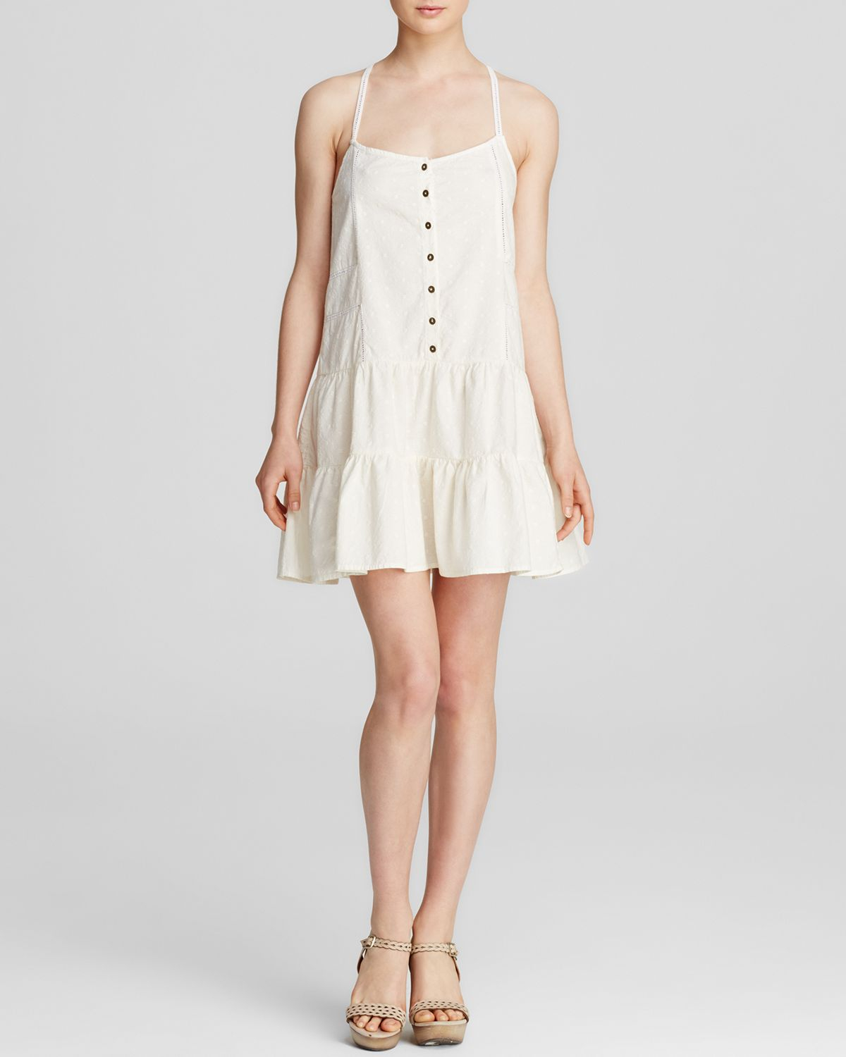 Current/elliott Florence Dress In Dirty White in Beige (Dirty White) | Lyst