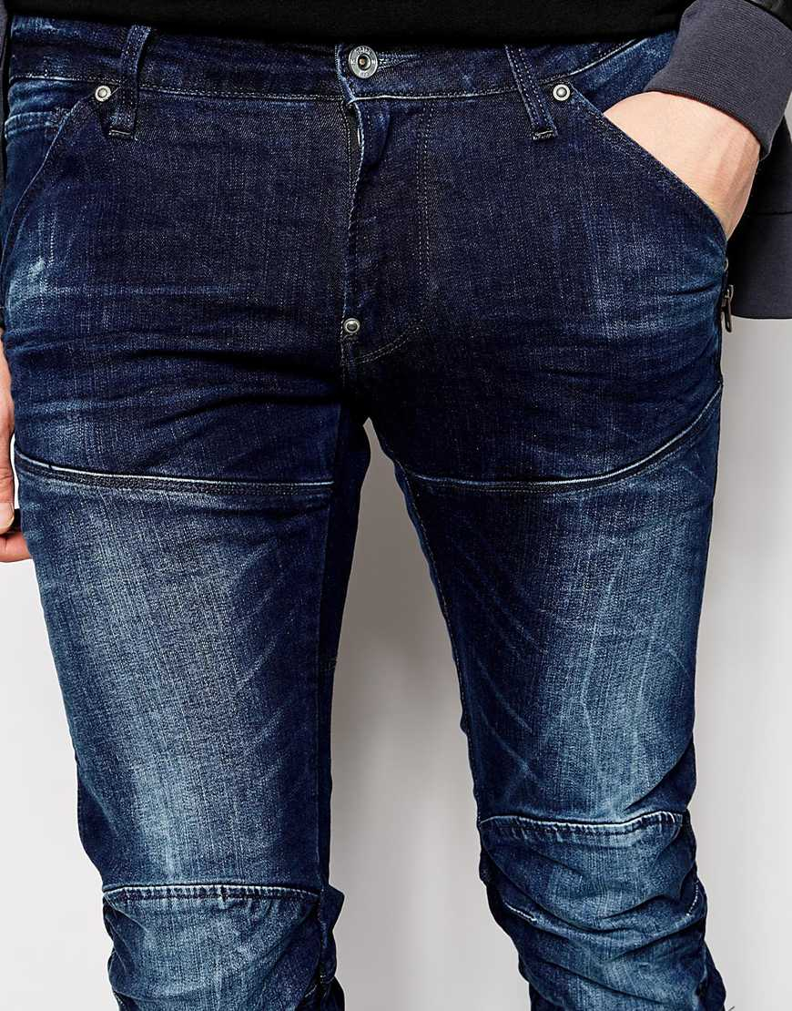 G-Star RAW Jeans Elwood 5620 3d Super Slim Stretch Dark Aged in Blue ...