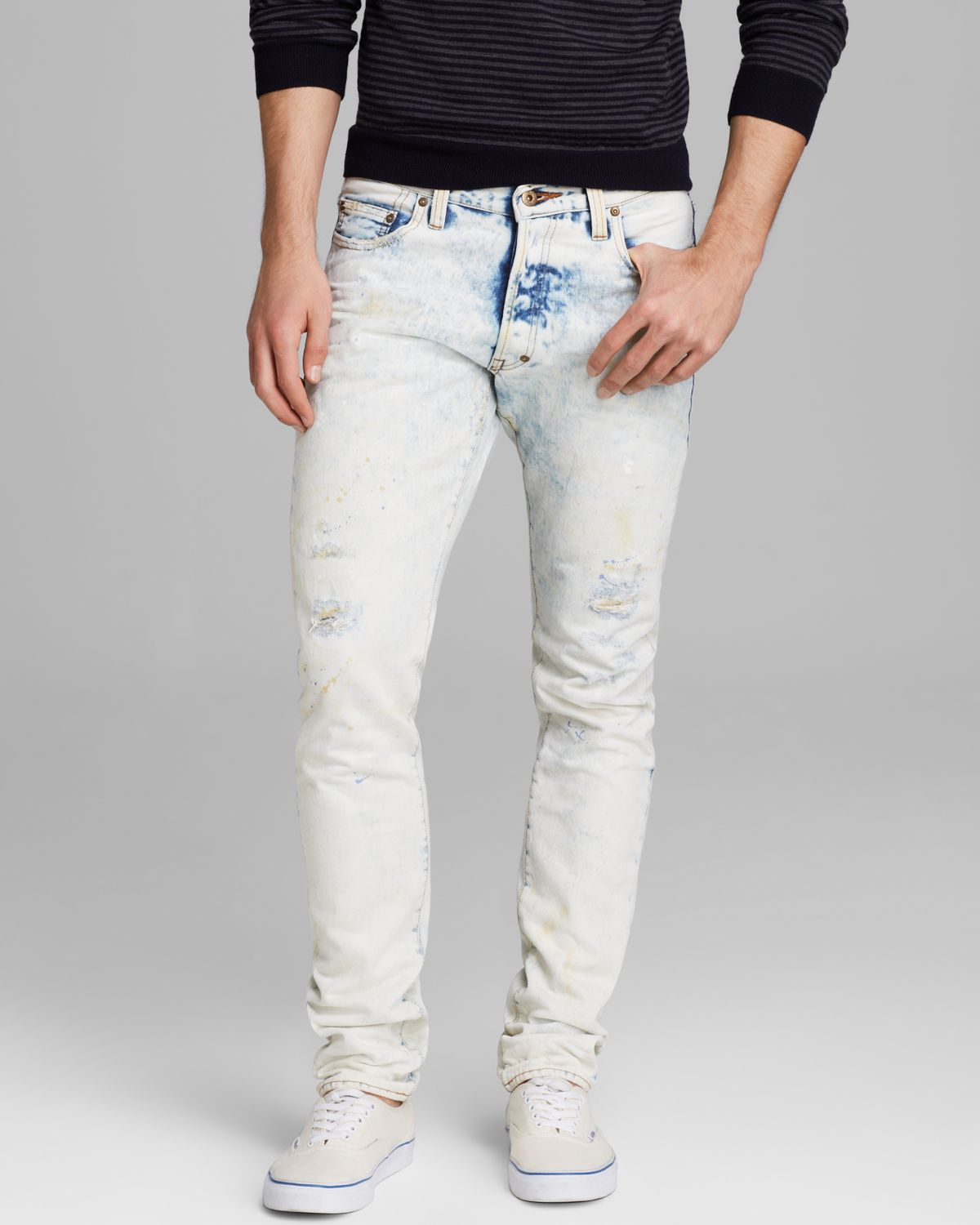 Prps Goods Co Blue Jeans Barracuda Relaxed Fit In White Washed Straight Jeans Product 1 19658369 0 177247493 Normal 