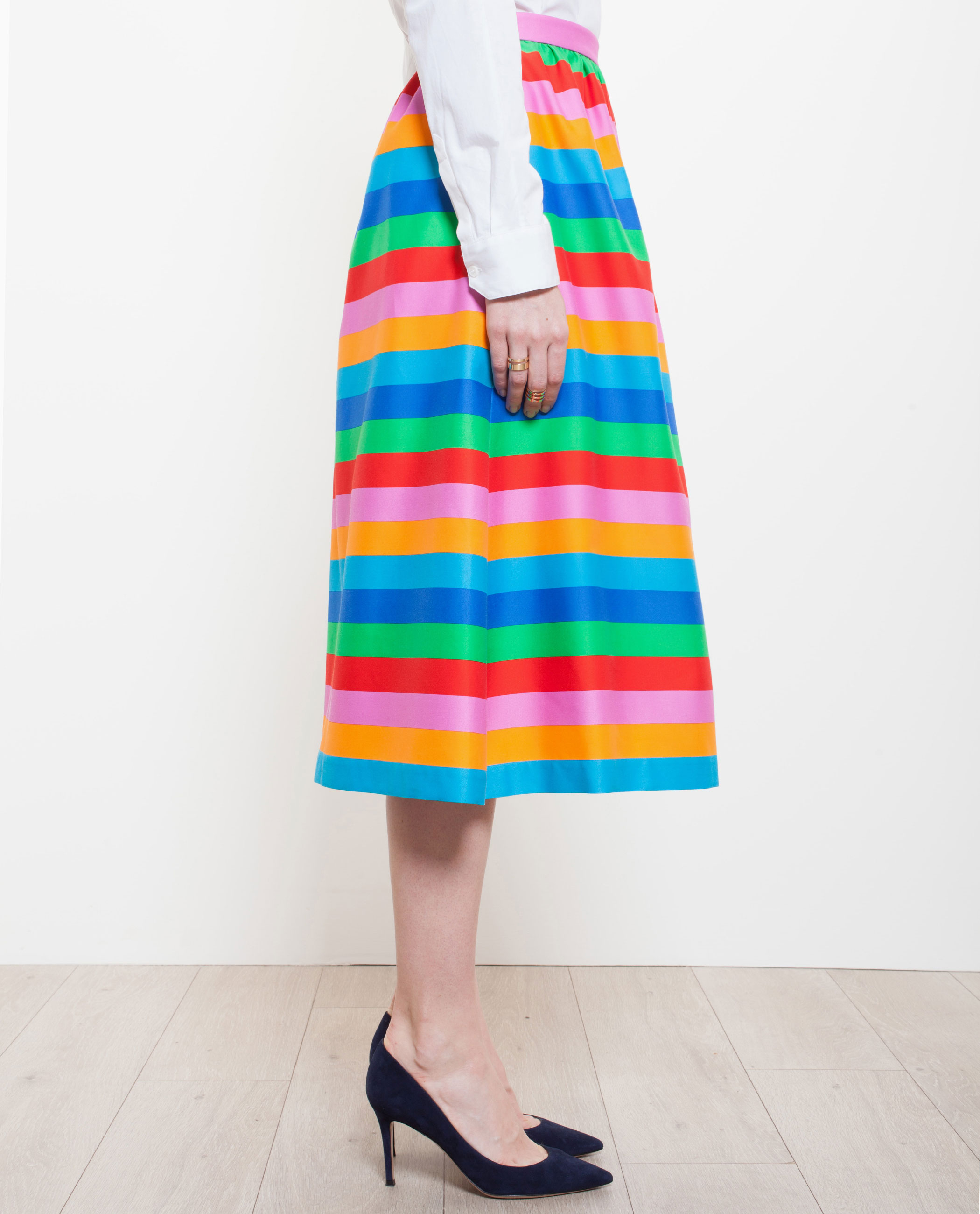 Lyst - Valentino 1973 Striped Radzimir Skirt