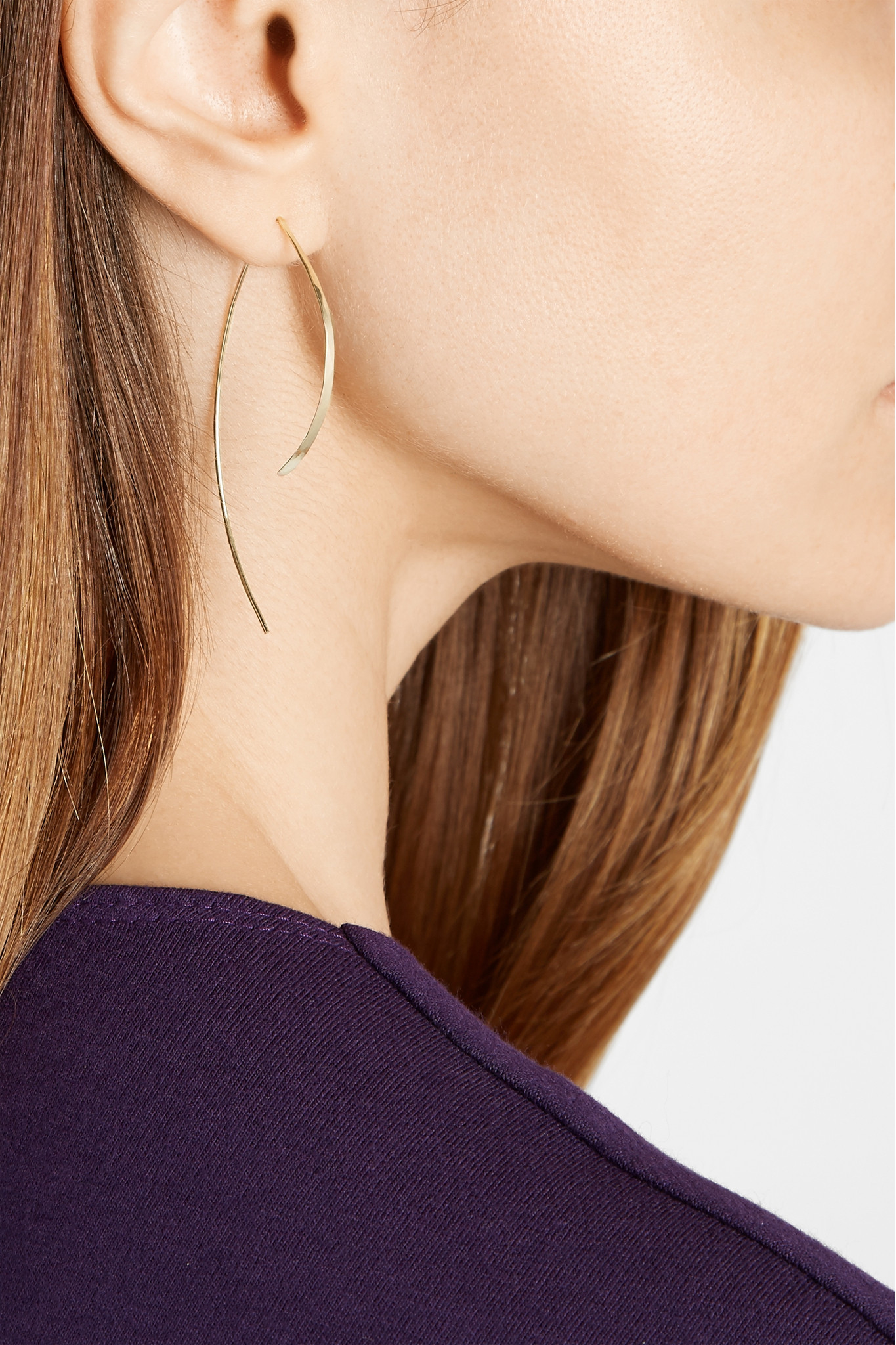 Wishbone Earrings Gold Best All Earring Photos Kamilmaciol Com Melissa Joy Manning 14 Karat Gold Wishbone Earrings In Metallic Lyst