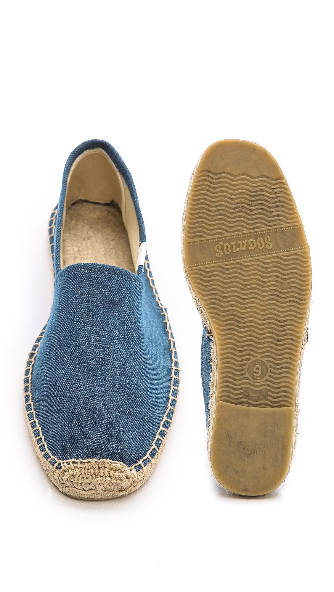 Lyst - Soludos Denim Espadrilles in Blue for Men