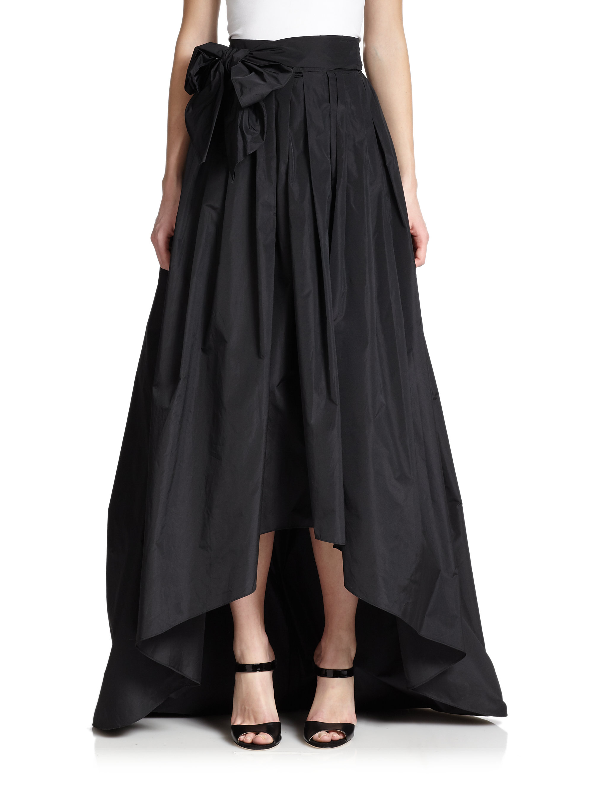 Lyst - Escada Taffeta Hi-lo Ball Skirt in Black