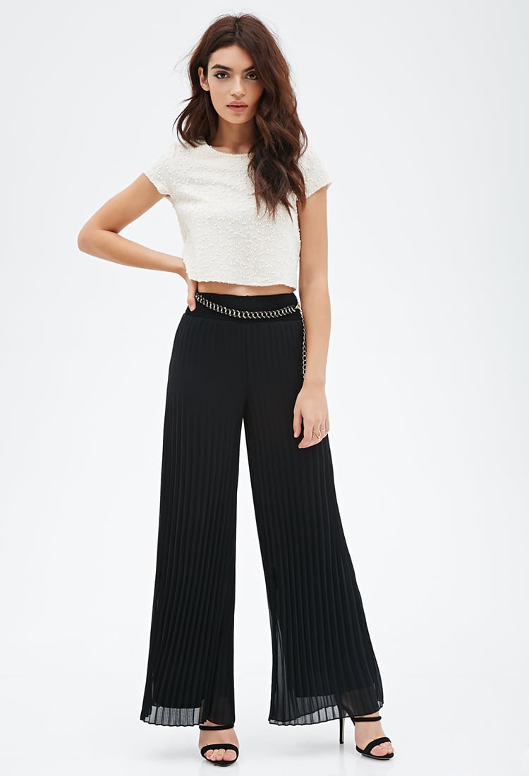 Lyst Forever 21 Accordionpleated Wide Leg Pants You've Been Added To