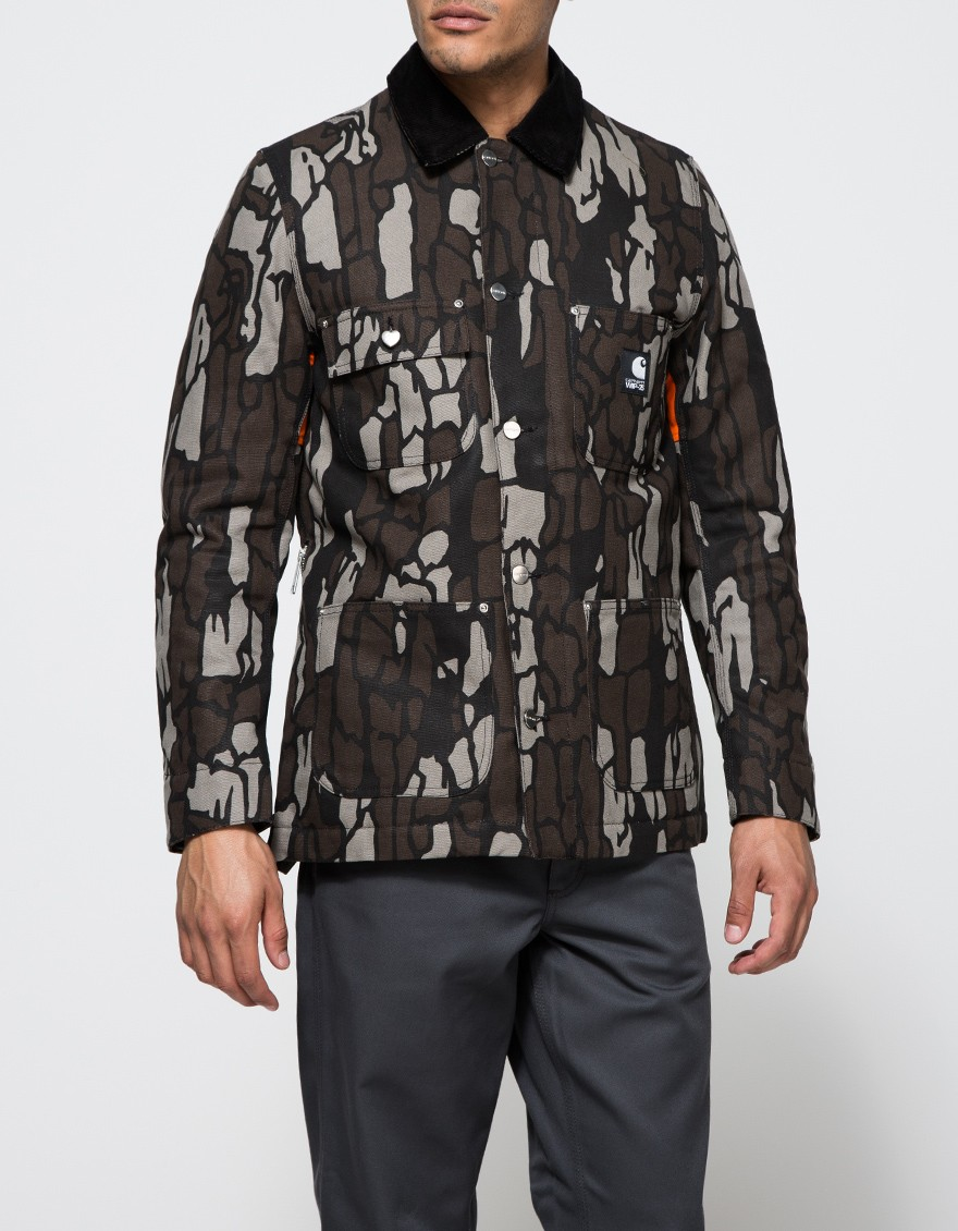 Carhartt wip Chore Coat Xxv in Green for Men (camo trebark) Lyst