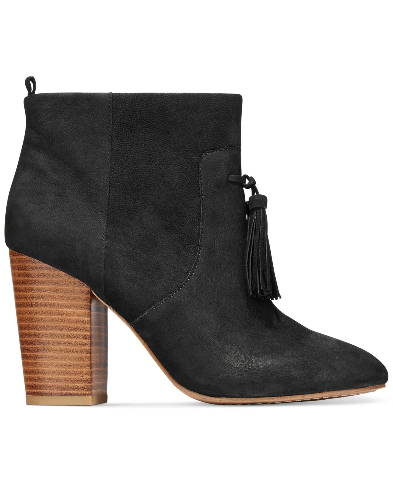 womens booties with tassels